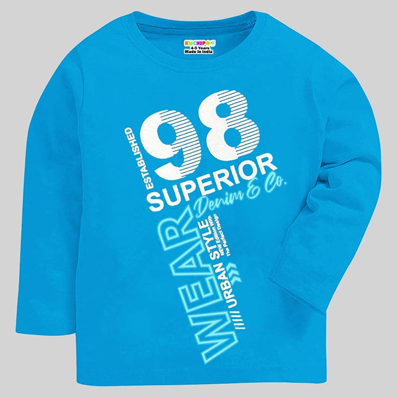 KUCHIPOO Boys Full Sleeves T-Shirts