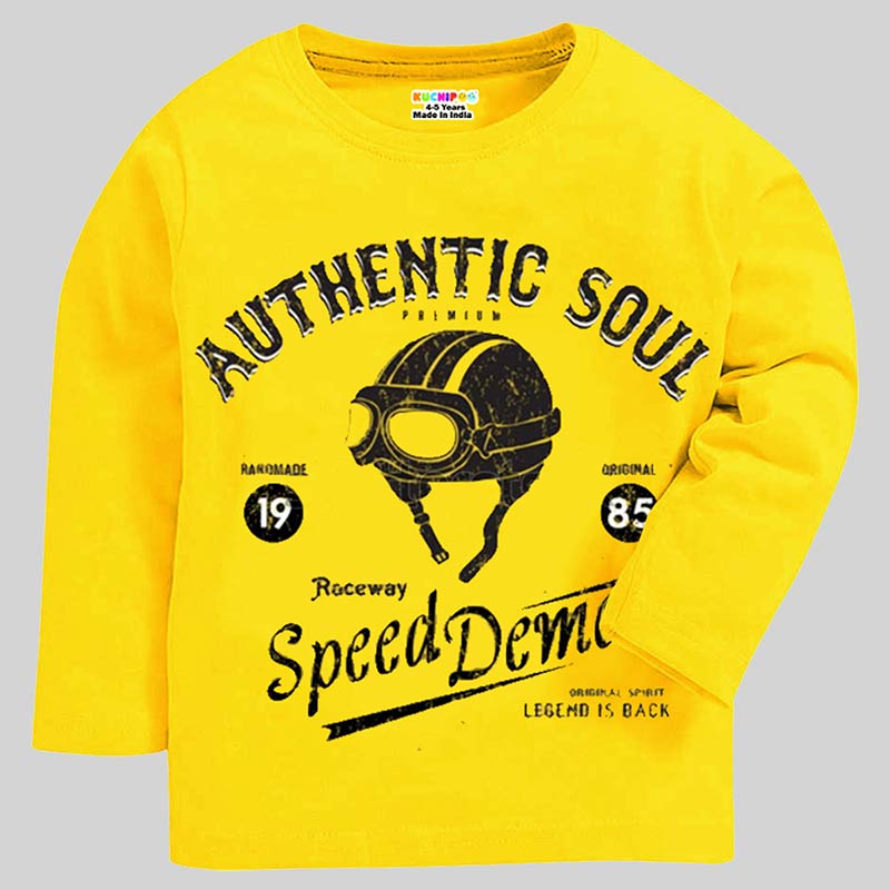 KUCHIPOO Boys Full Sleeves T-Shirts