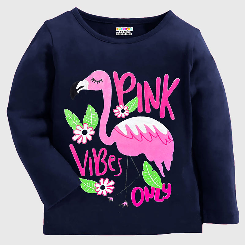 KUCHIPOO Girls Full Sleeves T-Shirts