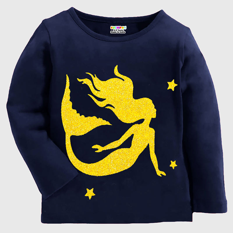 KUCHIPOO Girls Full Sleeves T-Shirts