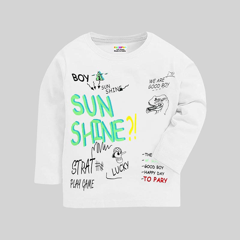 KUCHIPOO Boys Full Sleeves T-Shirts