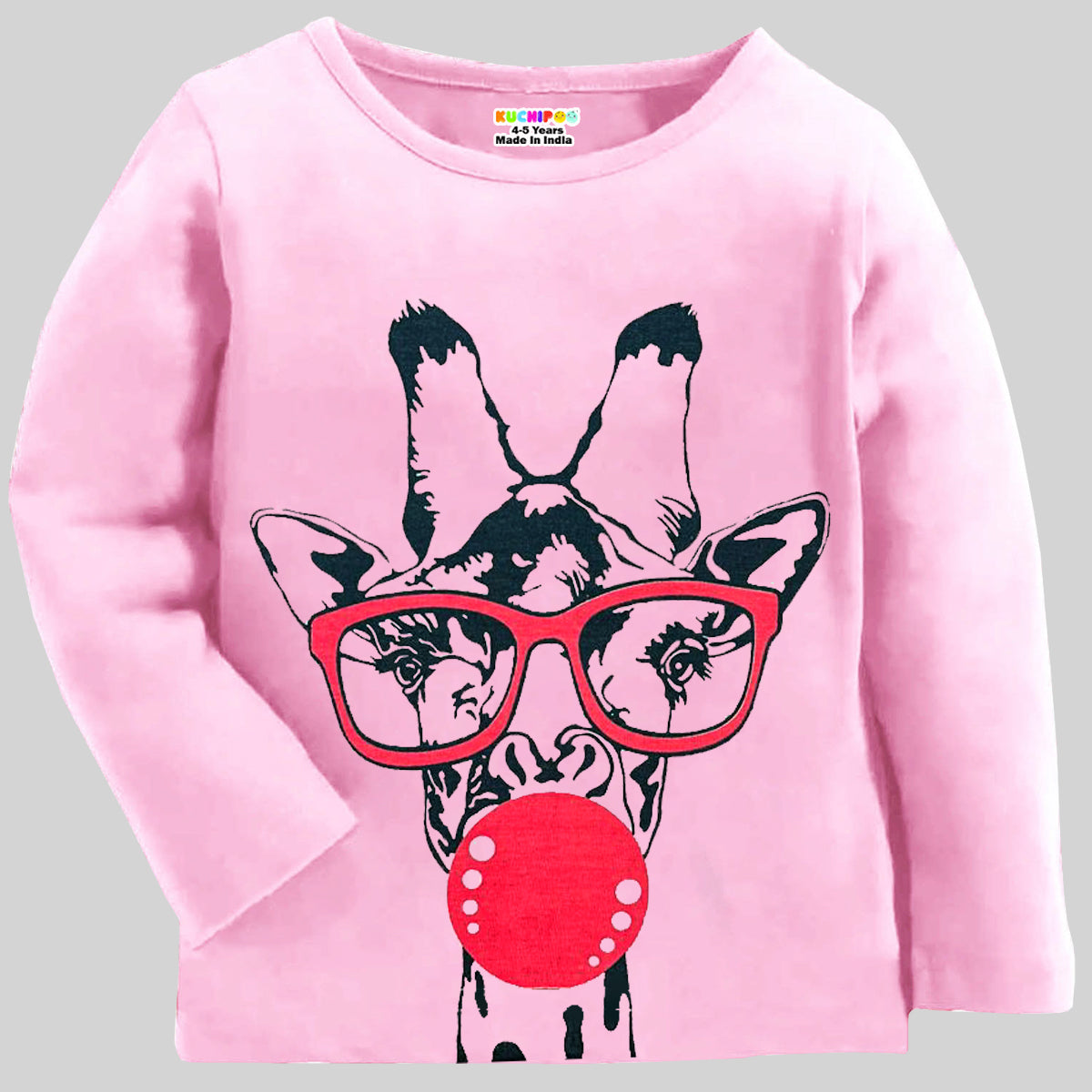 KUCHIPOO Girls Full Sleeves T-Shirts