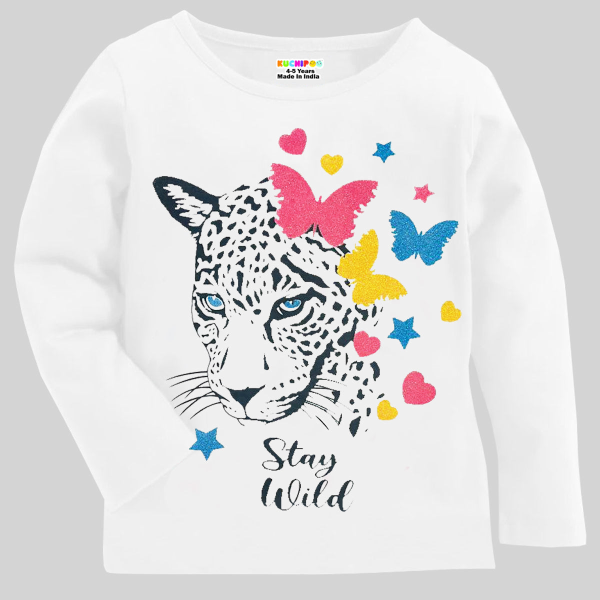 KUCHIPOO Girls Full Sleeves T-Shirts