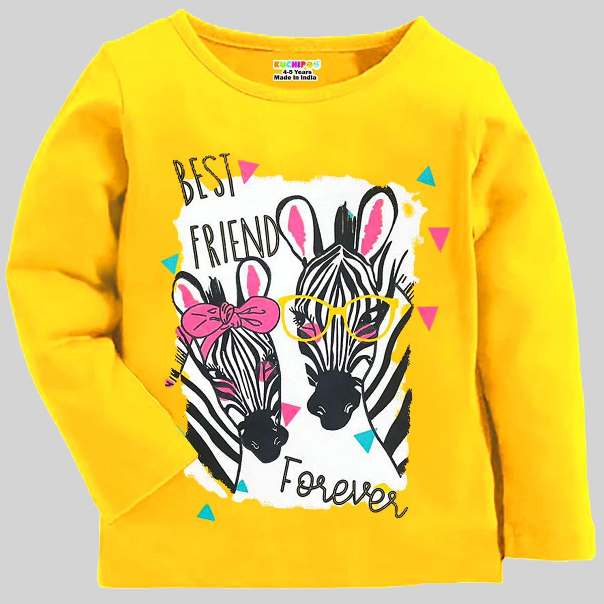 KUCHIPOO Girls Full Sleeves T-Shirts