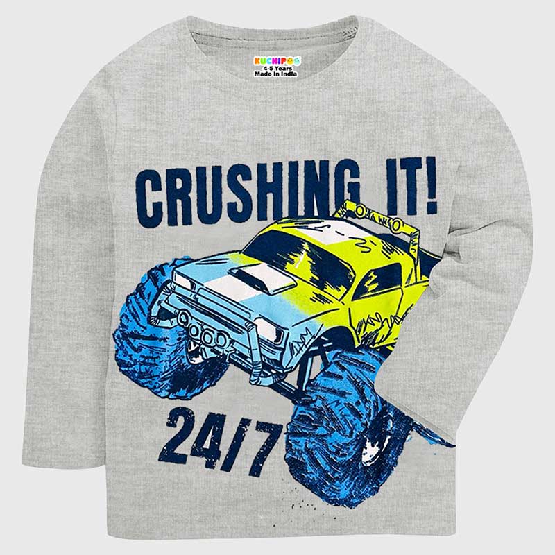 KUCHIPOO Boys Full Sleeves T-Shirts