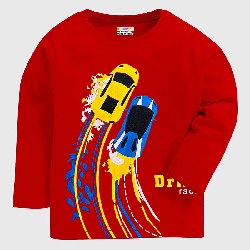 KUCHIPOO Boys Full Sleeves T-Shirts