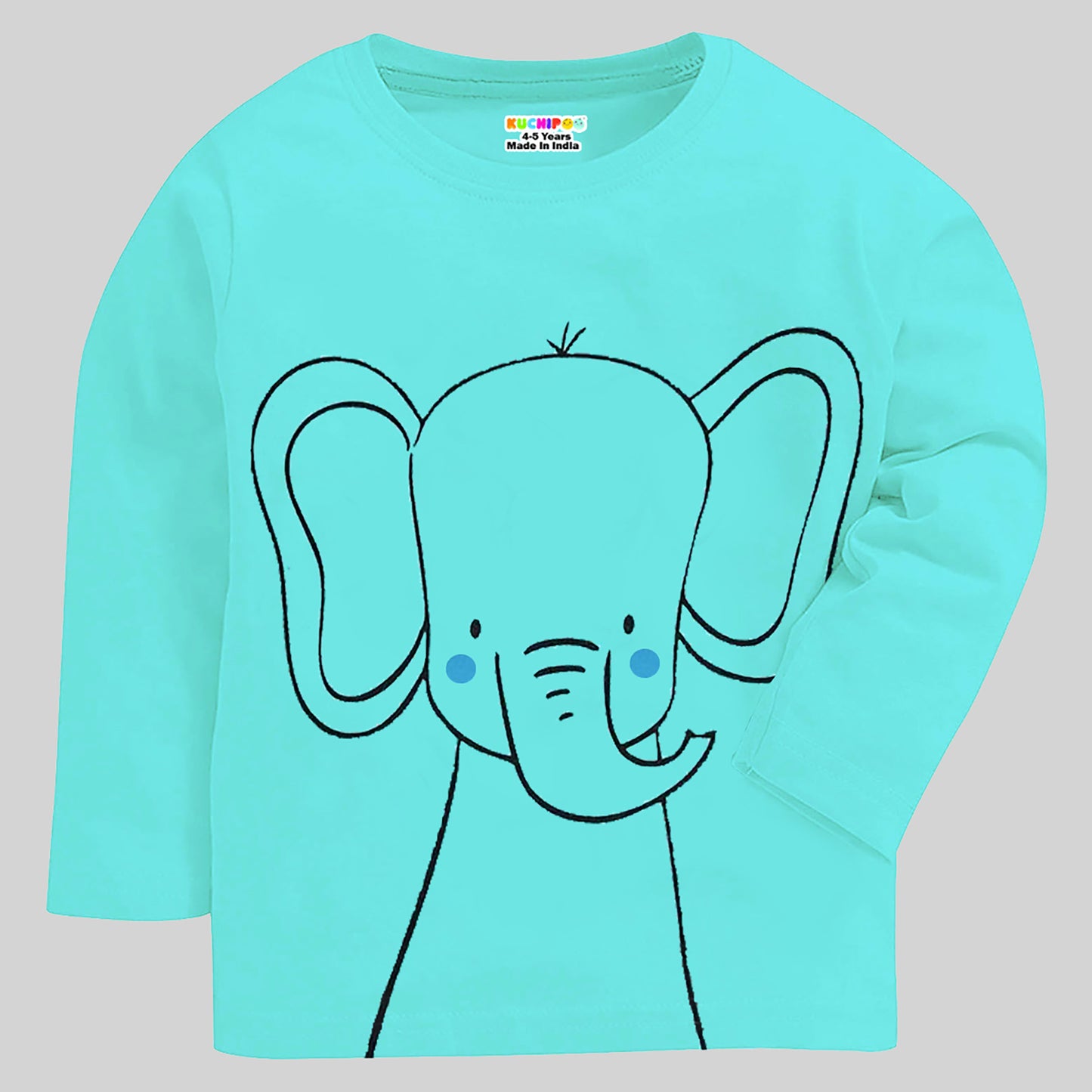 KUCHIPOO Baby Boys and Baby Girls Full Sleeves T-Shirts