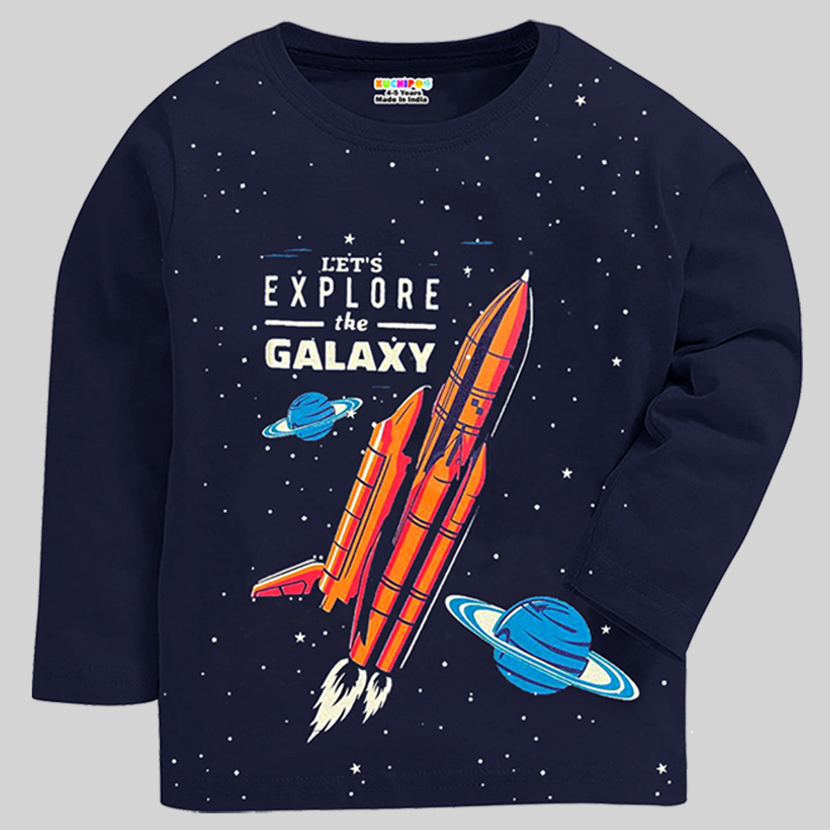 KUCHIPOO Boys  Full Sleeves T-Shirts