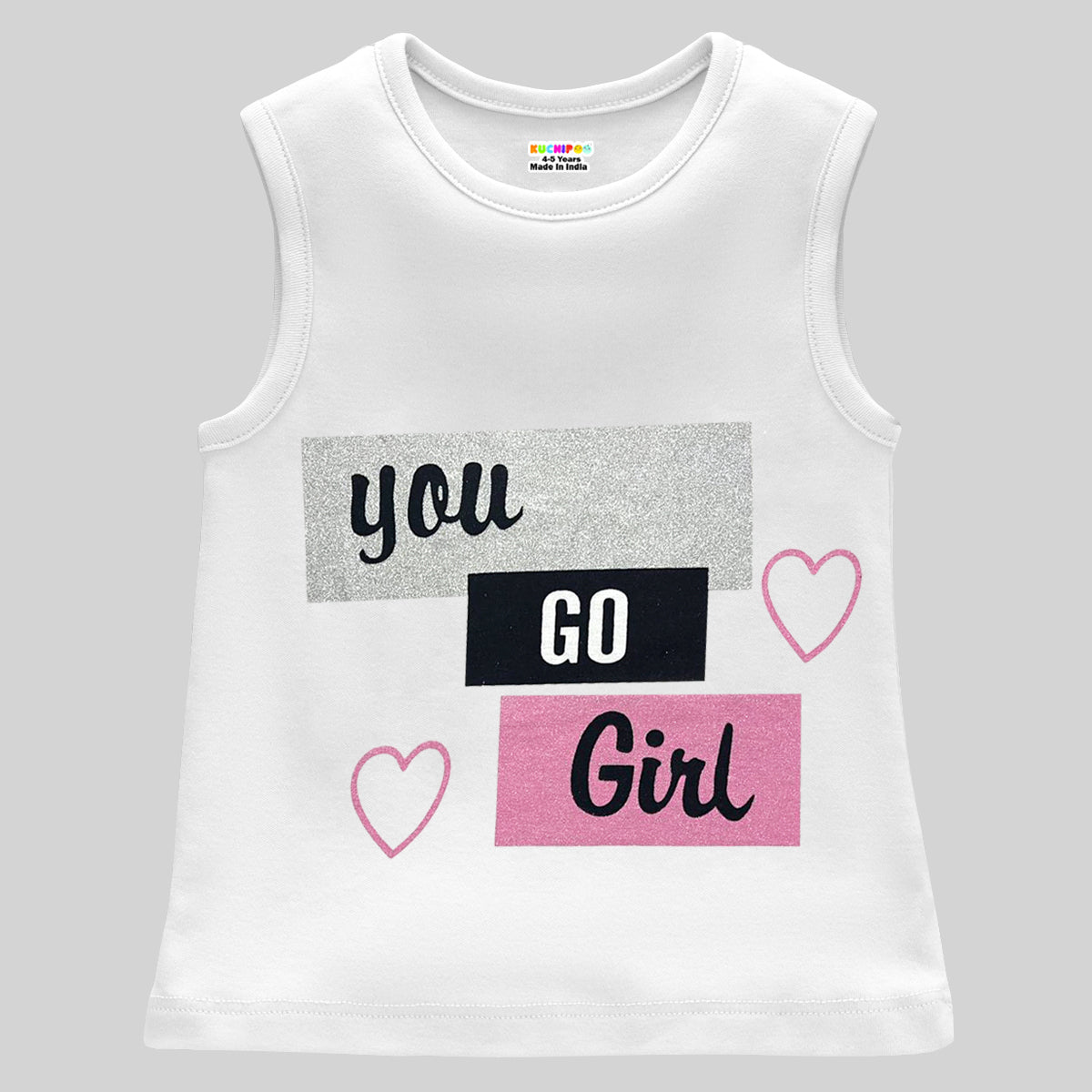 Kuchipoo Girls Sleeveless T-Shirts