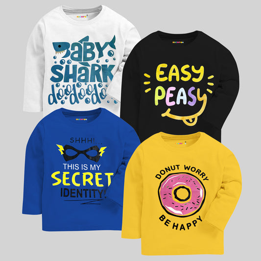 KUCHIPOO Baby Boys and Baby Girls  Full Sleeves T-Shirts