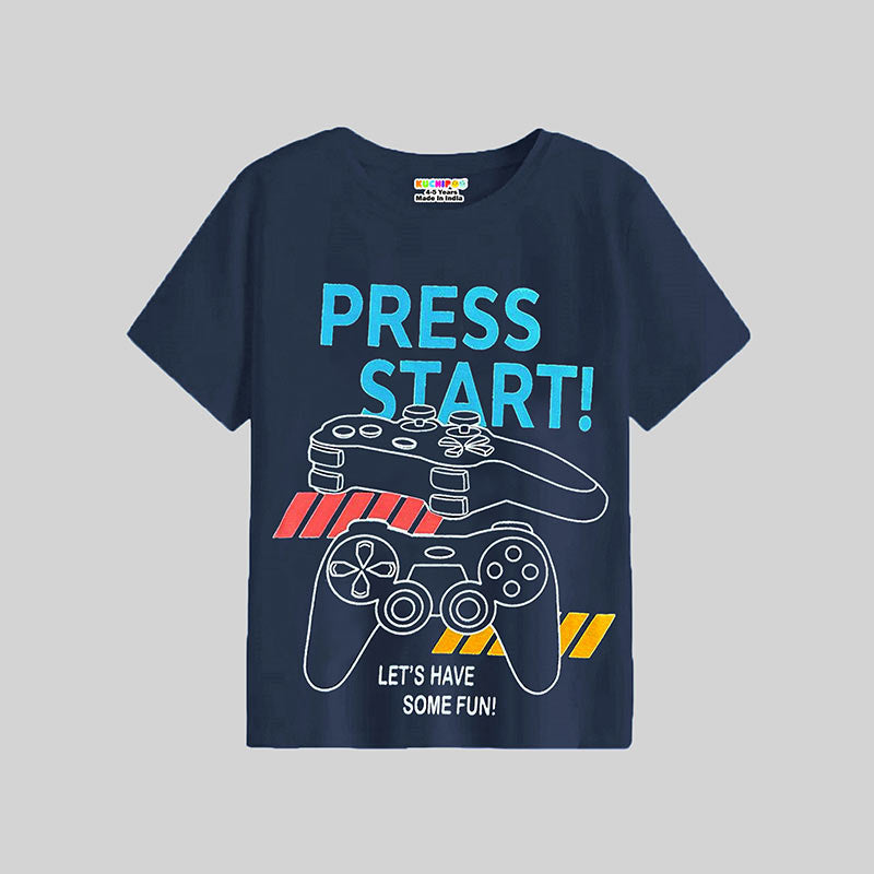 KUCHIPOO Boys Half Sleeves T-Shirts