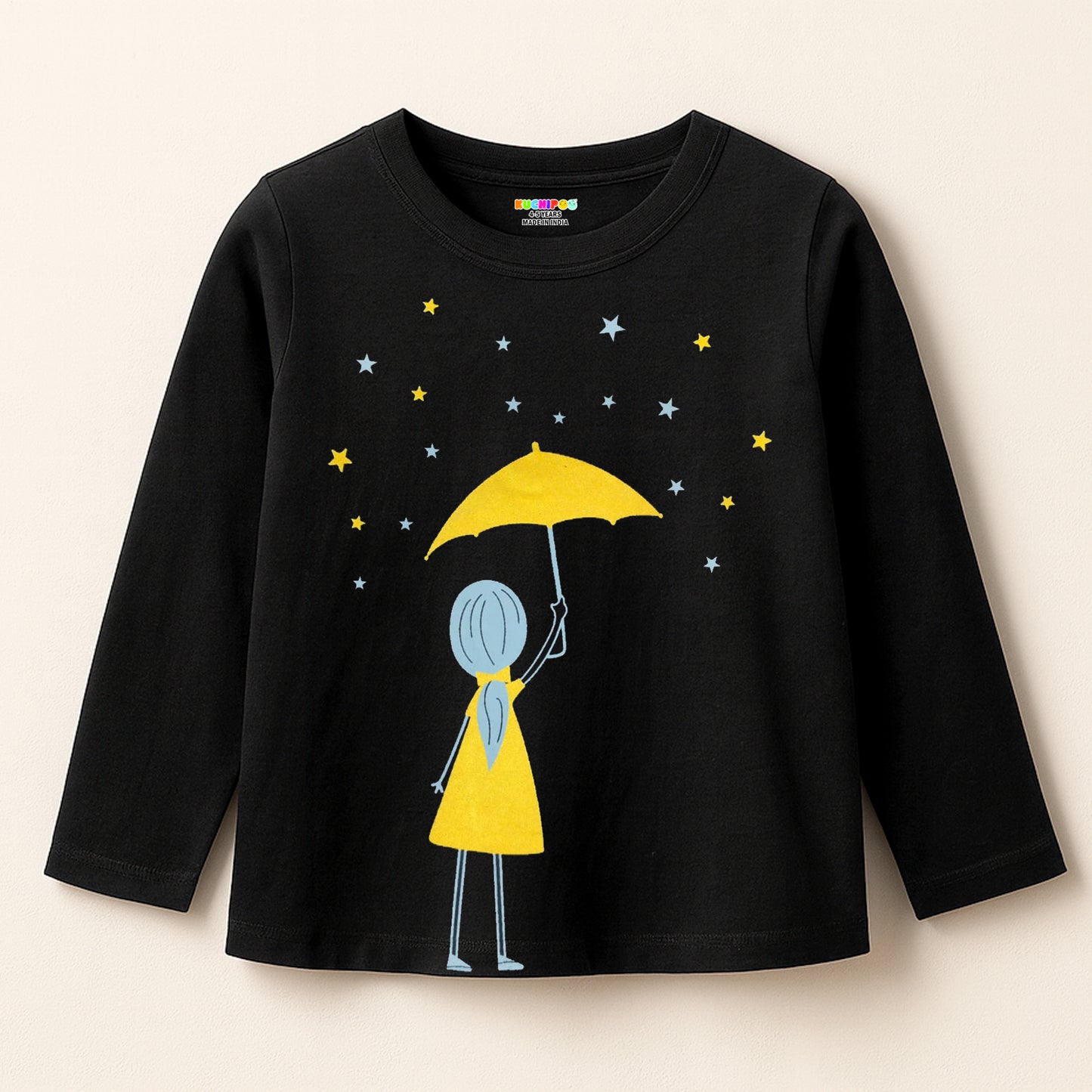 KUCHIPOO Girls Full Sleeves T-Shirts