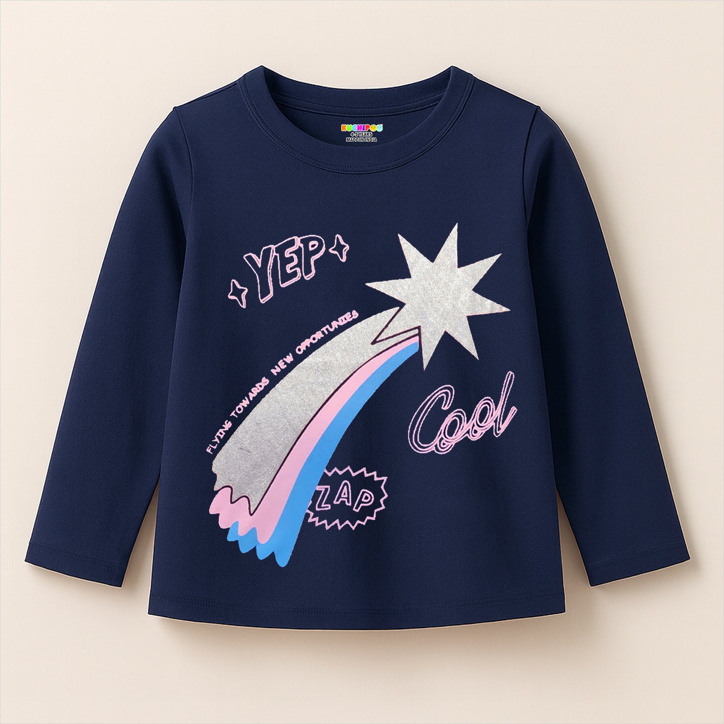KUCHIPOO Girls Full Sleeves T-Shirts