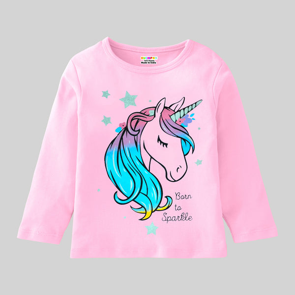 KUCHIPOO Girls Full Sleeves T-Shirts