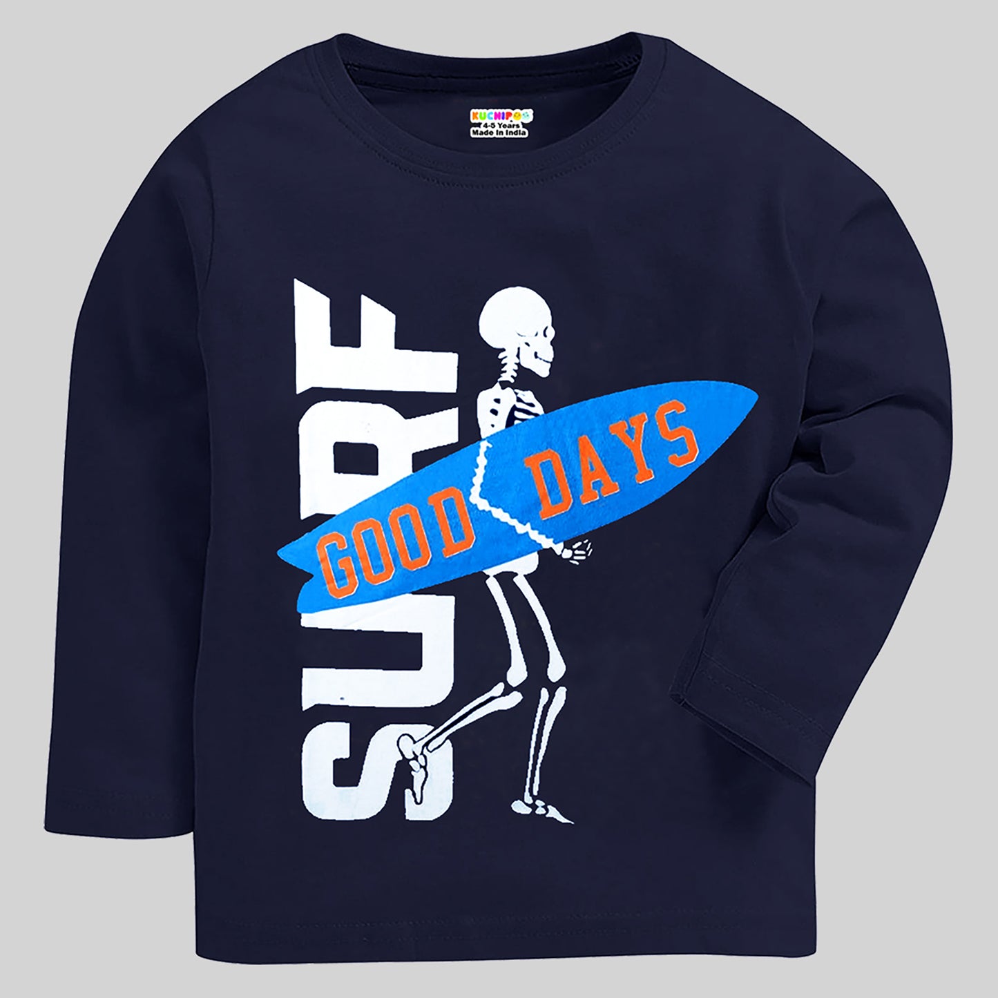 KUCHIPOO Boys Full Sleeves T-Shirts