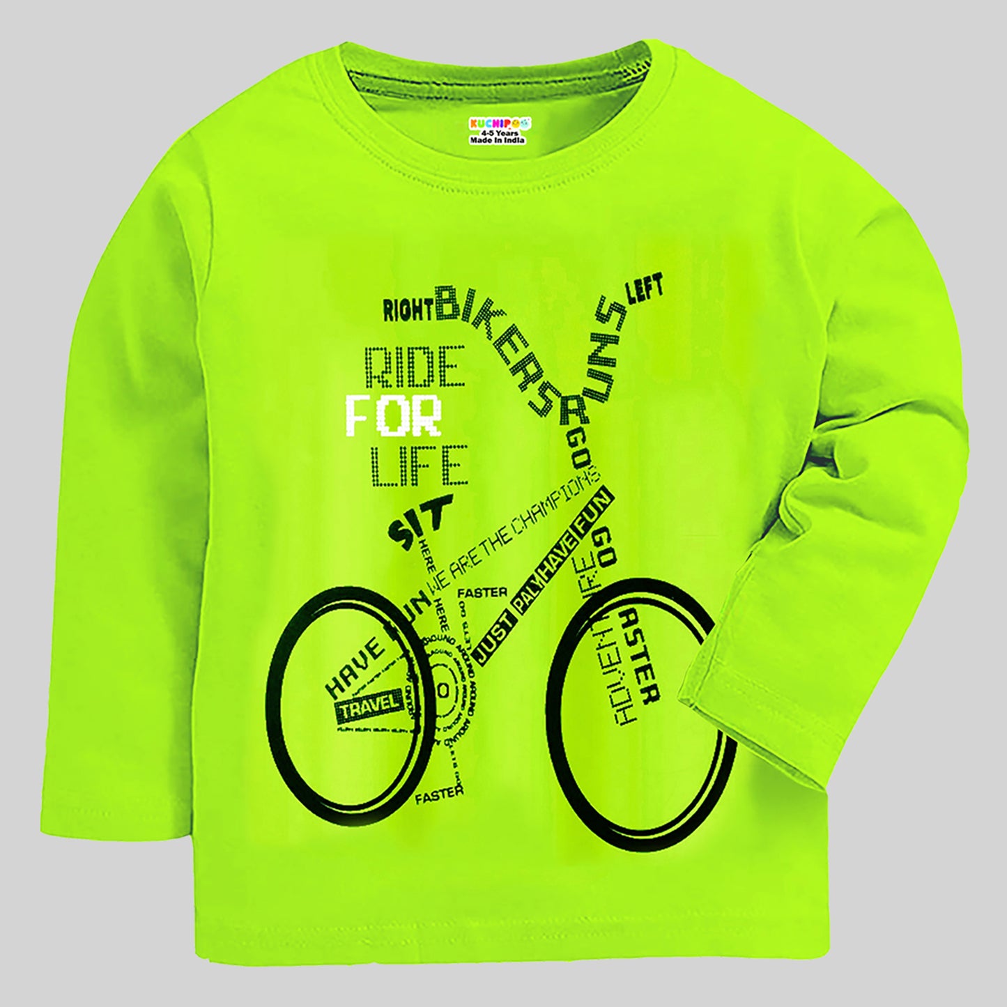 KUCHIPOO Boys Full Sleeves T-Shirts