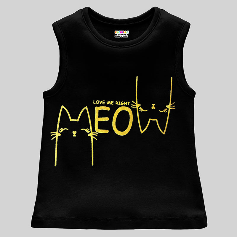 Kuchipoo Girls Sleeveless T-Shirts