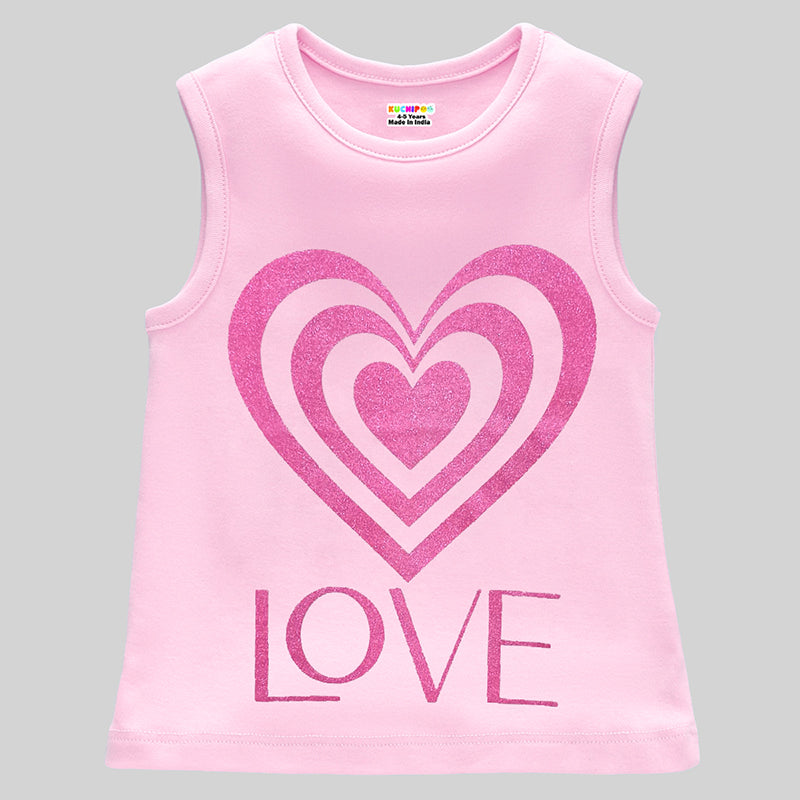 Kuchipoo Girls Sleeveless T-Shirts