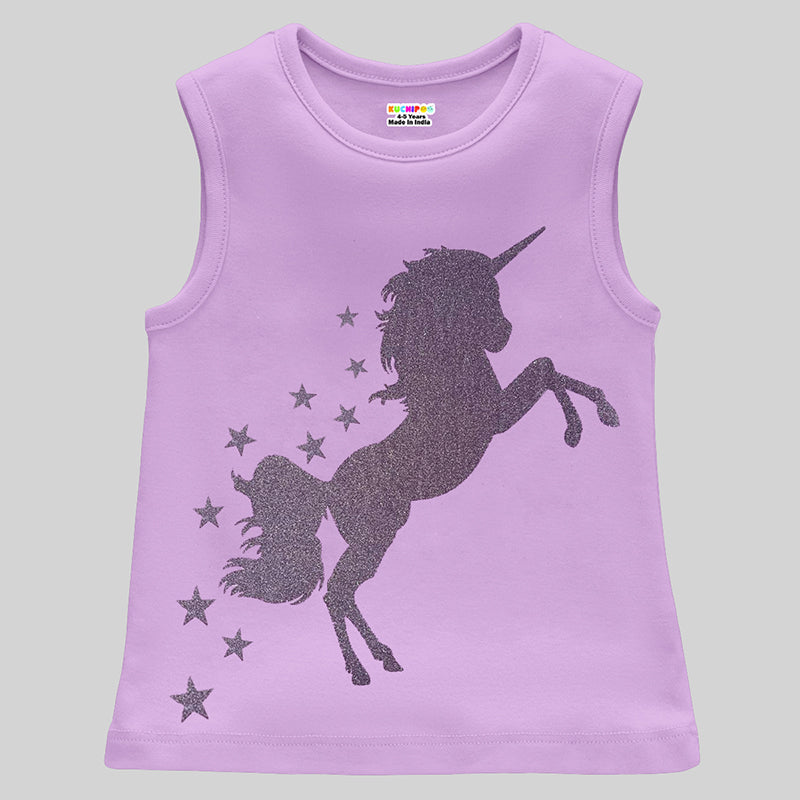 Kuchipoo Girls Sleeveless T-Shirts