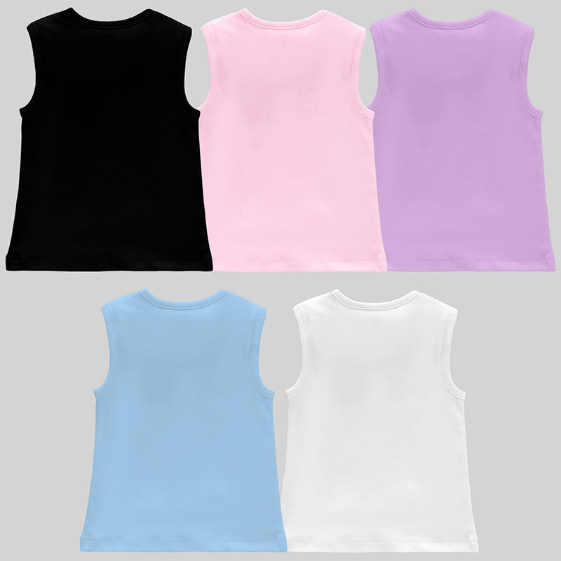 Kuchipoo Girls Sleeveless T-Shirts