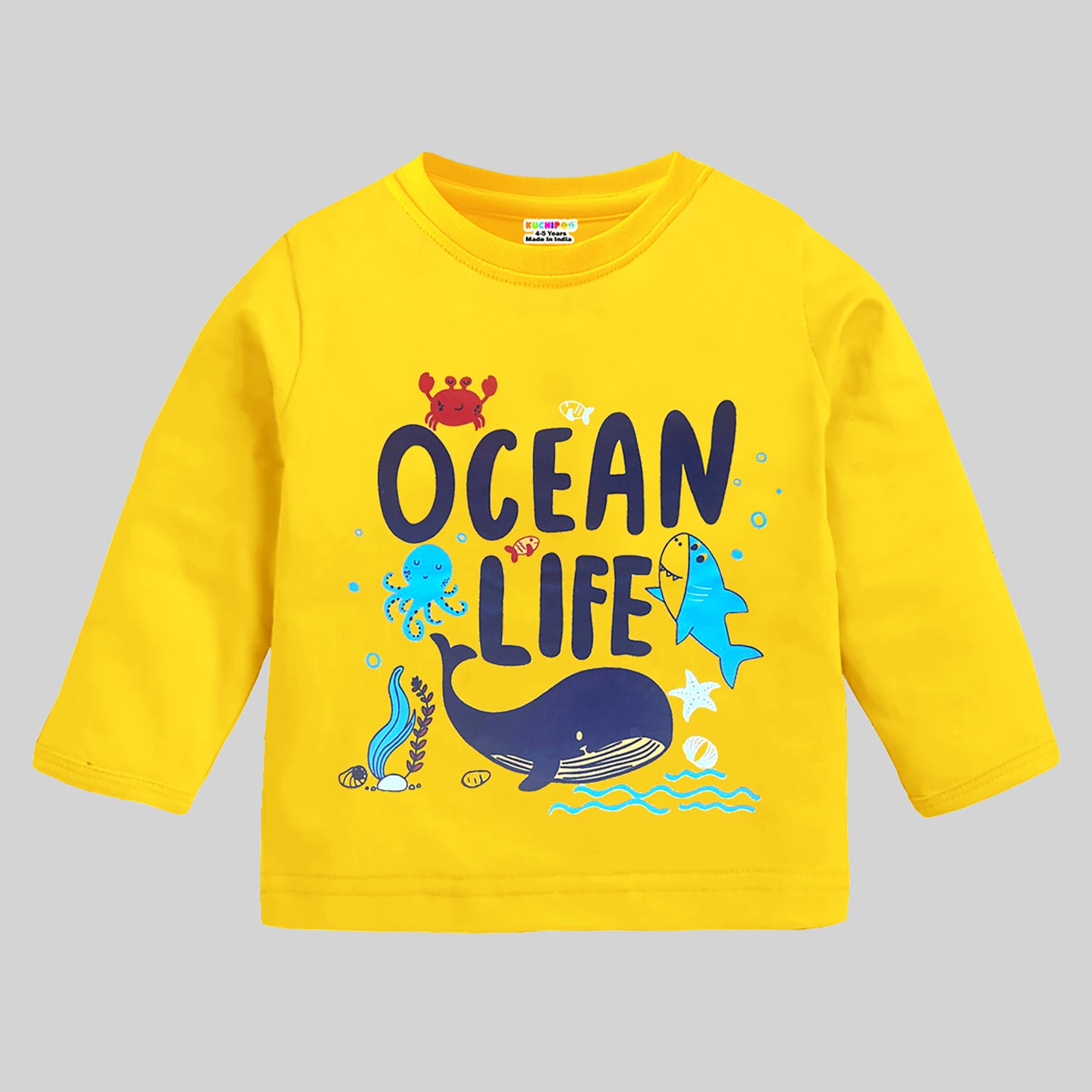 KUCHIPOO Baby Boys  Full Sleeves T-Shirts