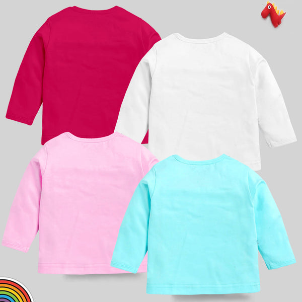 KUCHIPOO Baby Girls  Full Sleeves T-Shirts