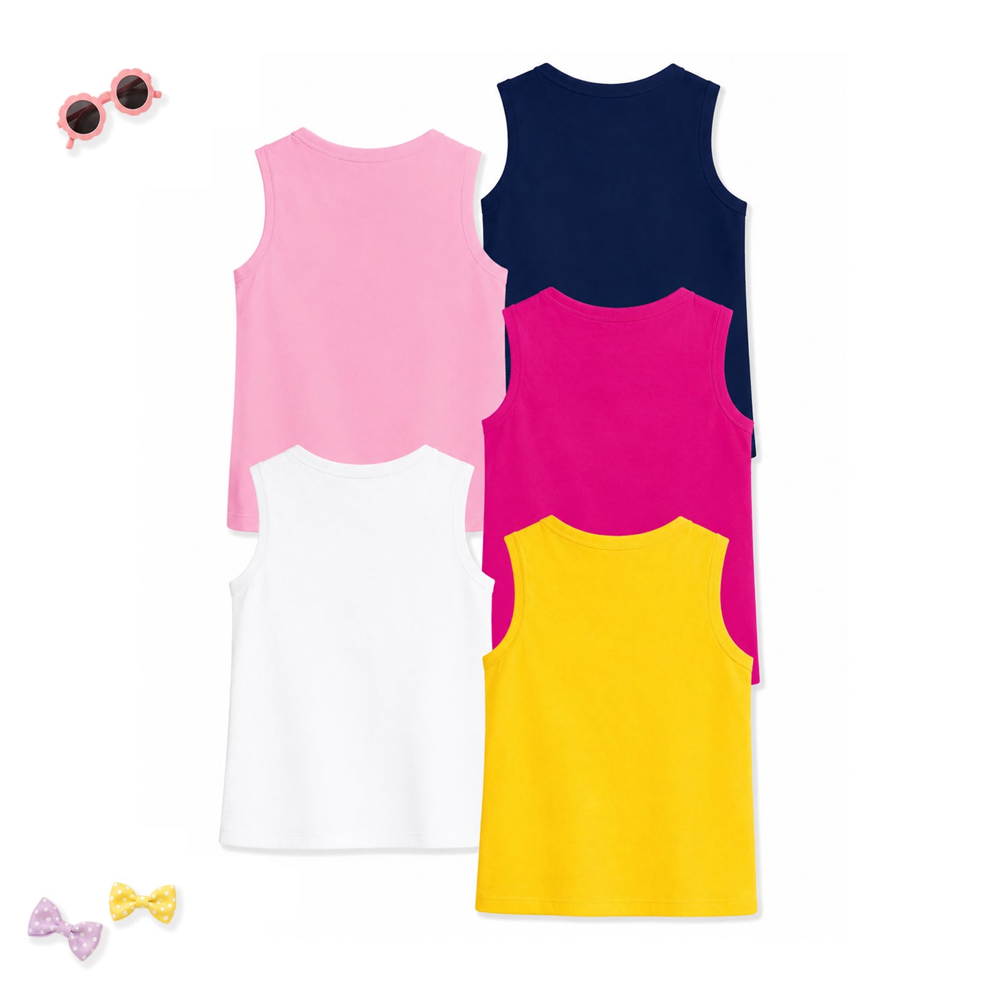 Kuchipoo Girls Sleeveless T-Shirts