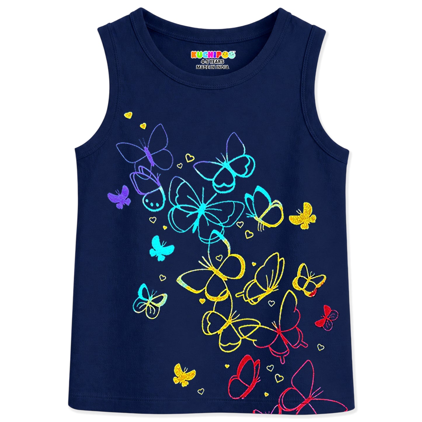 Kuchipoo Girls Sleeveless T-Shirts