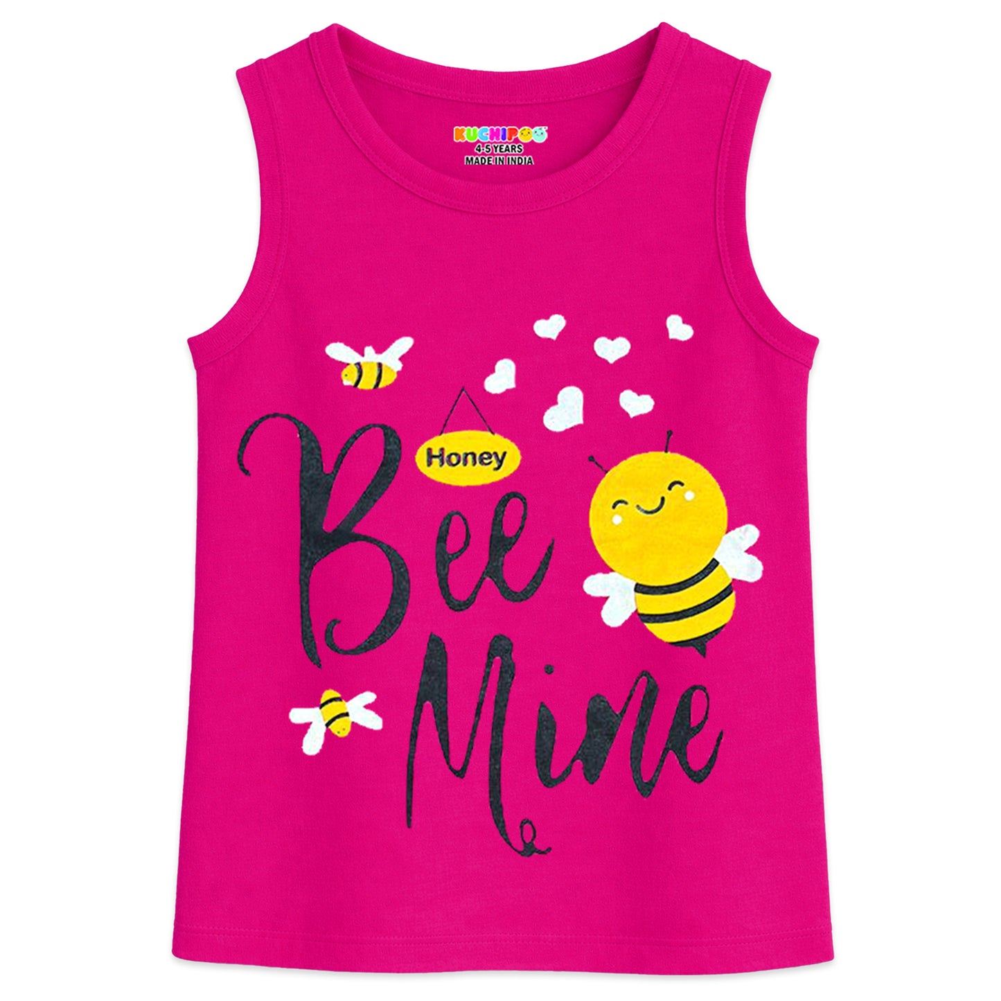 Kuchipoo Girls Sleeveless T-Shirts
