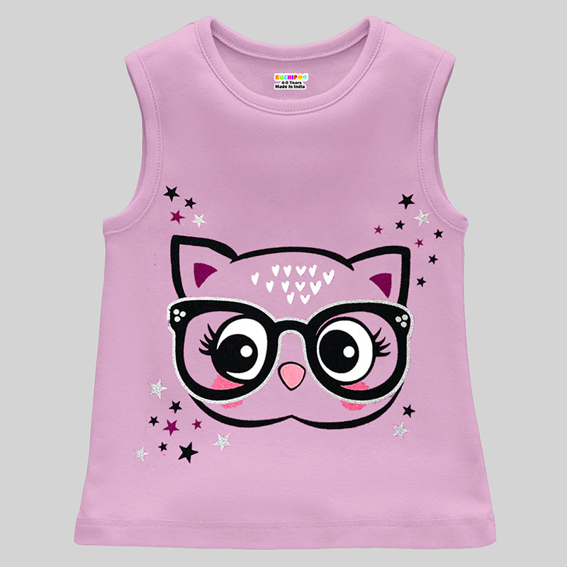 Kuchipoo Girls Sleeveless T-Shirts