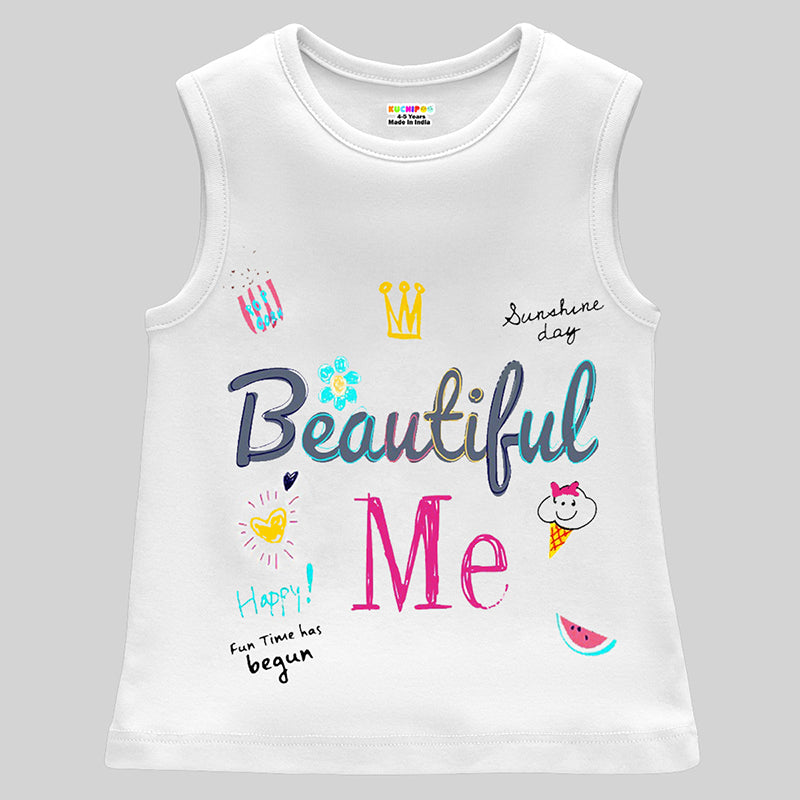 Kuchipoo Girls Sleeveless T-Shirts - Main Image