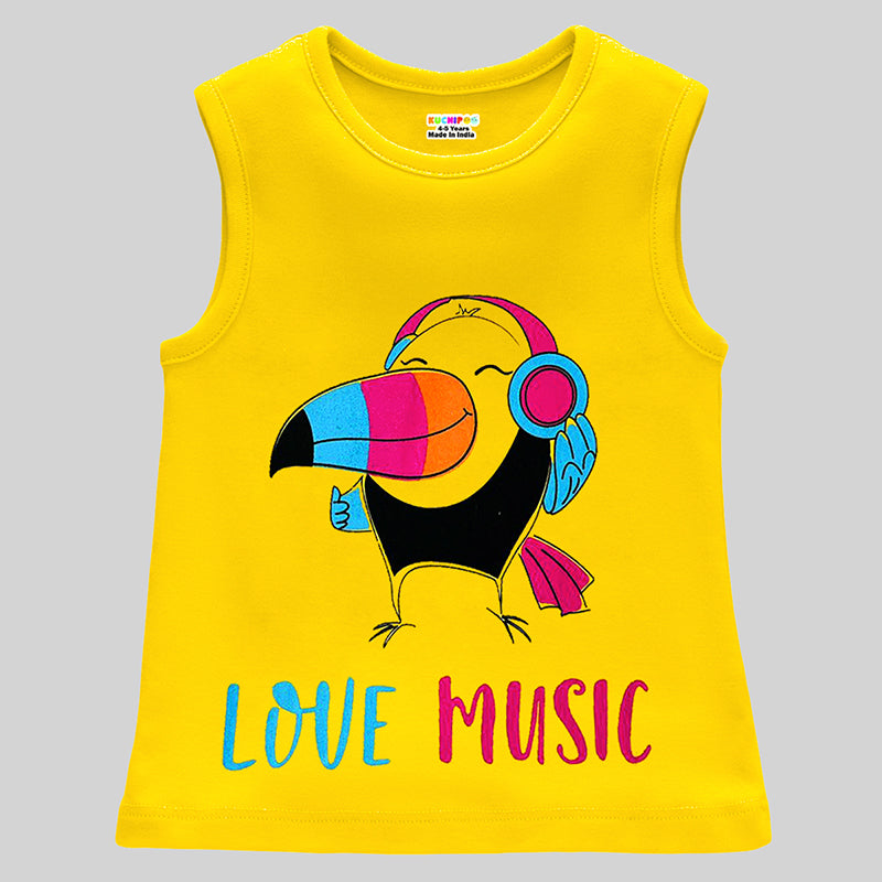 Kuchipoo Girls Sleeveless T-Shirts