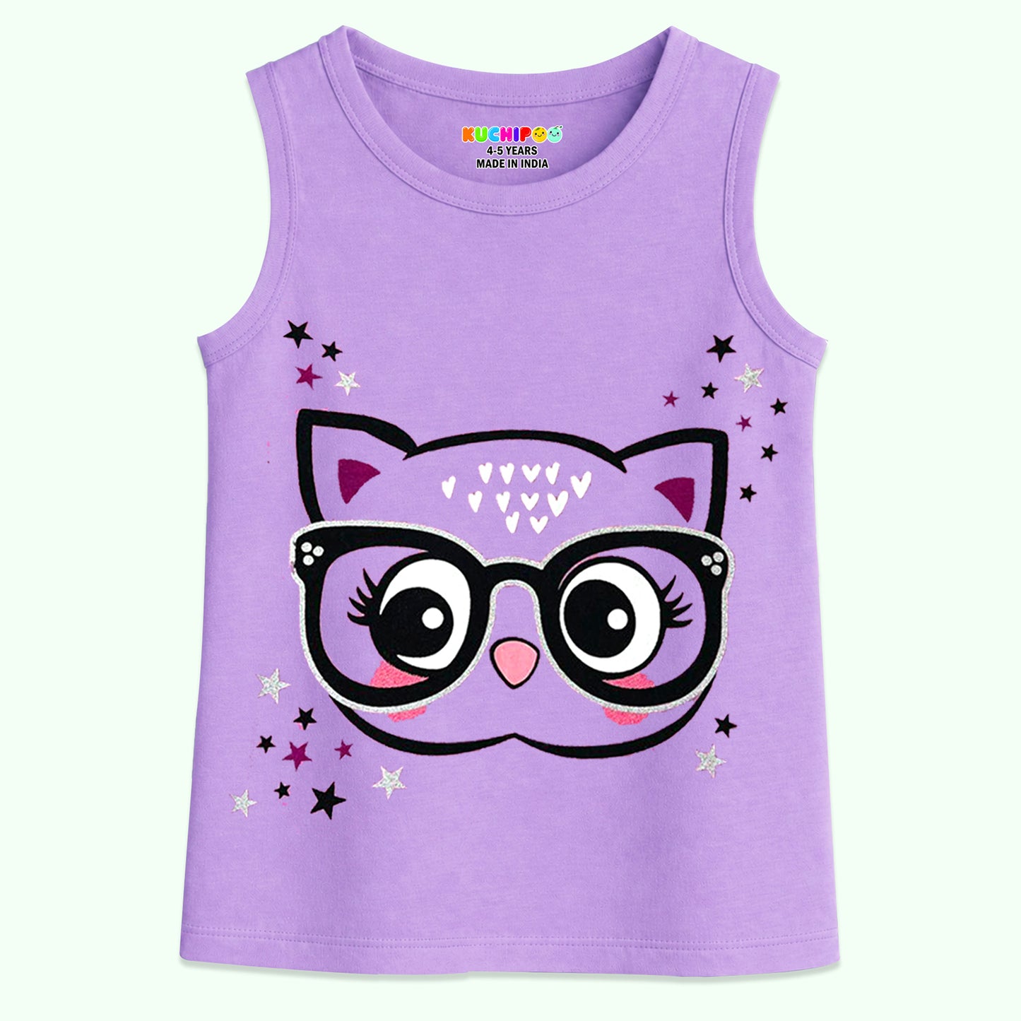 Kuchipoo Girls Sleeveless T-Shirts
