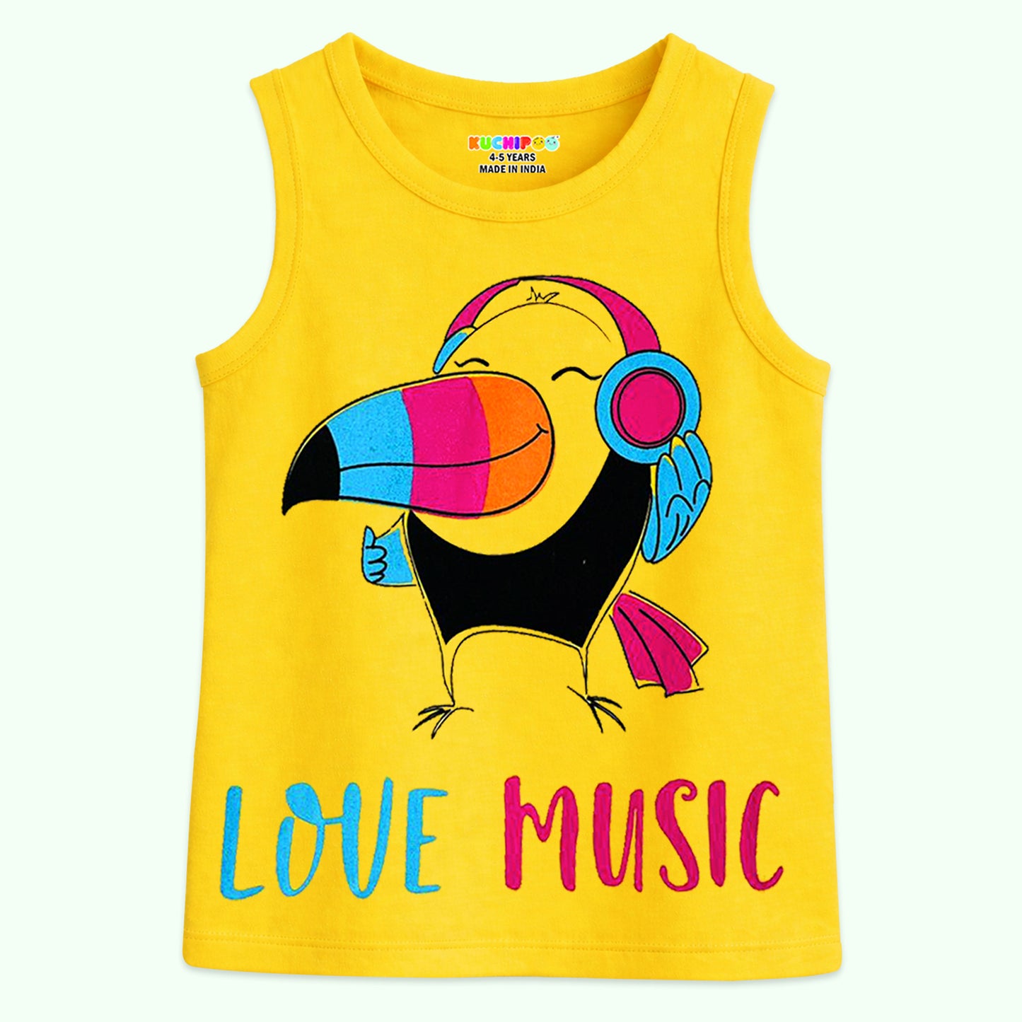 Kuchipoo Girls Sleeveless T-Shirts