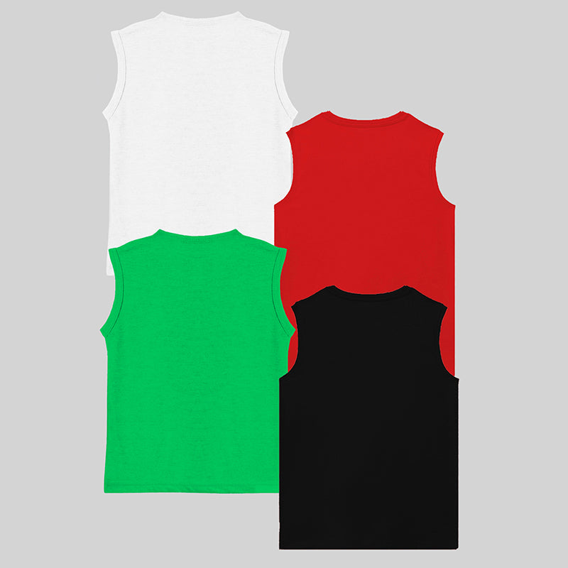 KUCHIPOO Boys Sleeves less T-Shirts