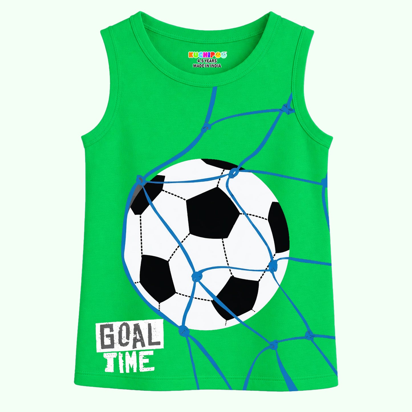 KUCHIPOO Boys Sleeves less T-Shirts