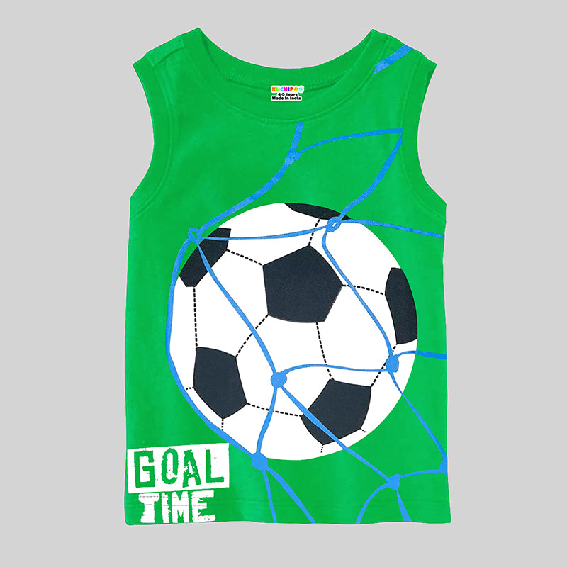 KUCHIPOO Boys Sleeves less T-Shirts