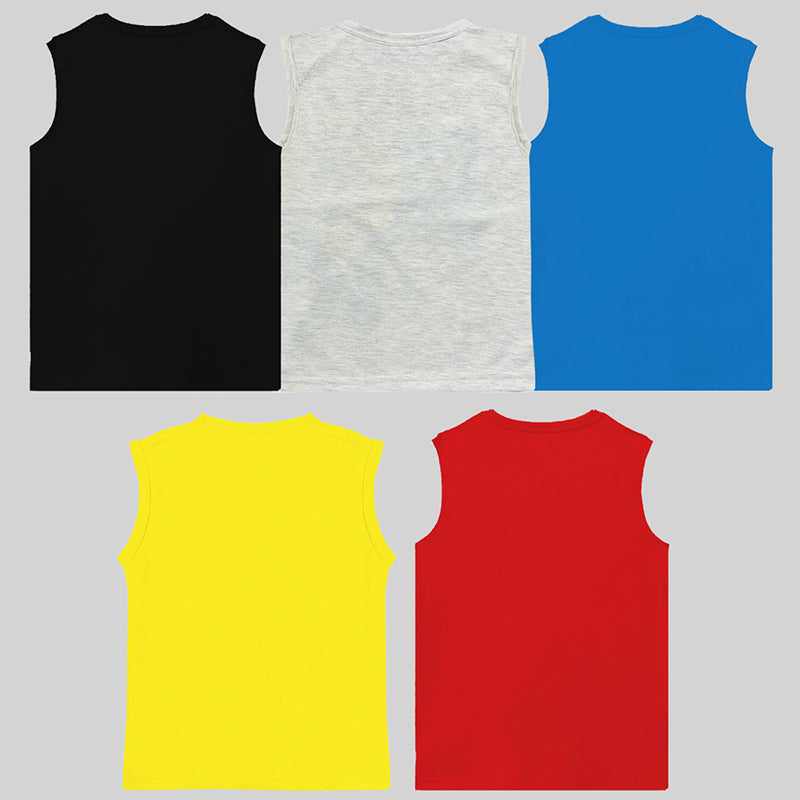 KUCHIPOO Boys Sleeves less T-Shirts