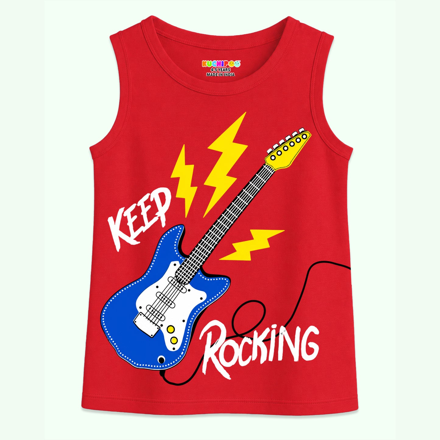 KUCHIPOO Boys Sleeves less T-Shirts