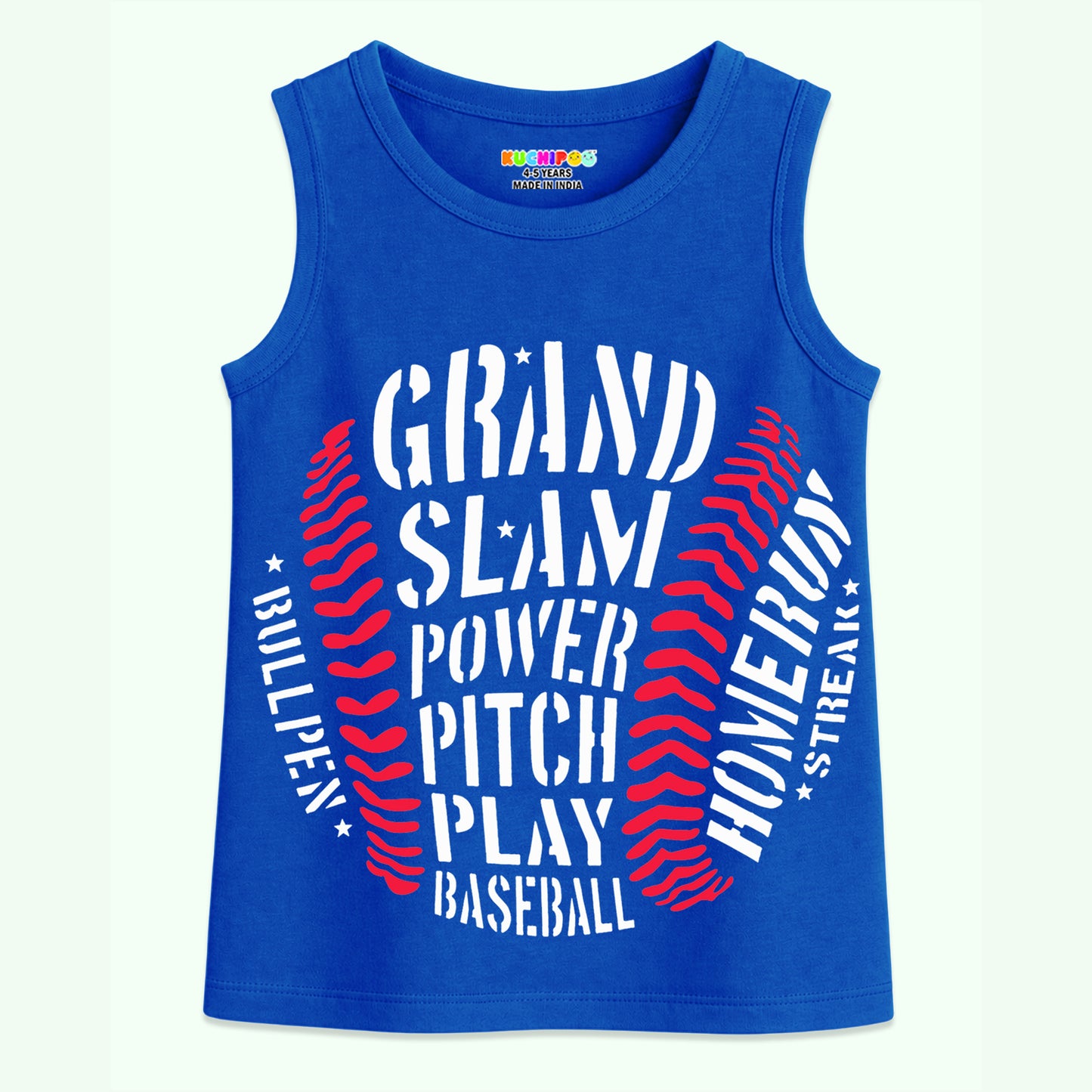 KUCHIPOO Boys Sleeves less T-Shirts