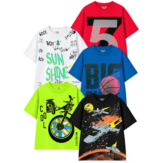 KUCHIPOO Boys Half Sleeves T-Shirts.