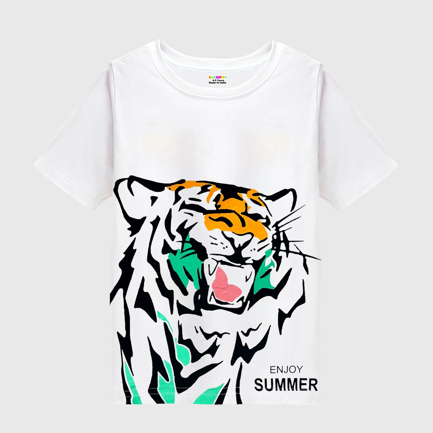 KUCHIPOO Boys Half Sleeves T-Shirts