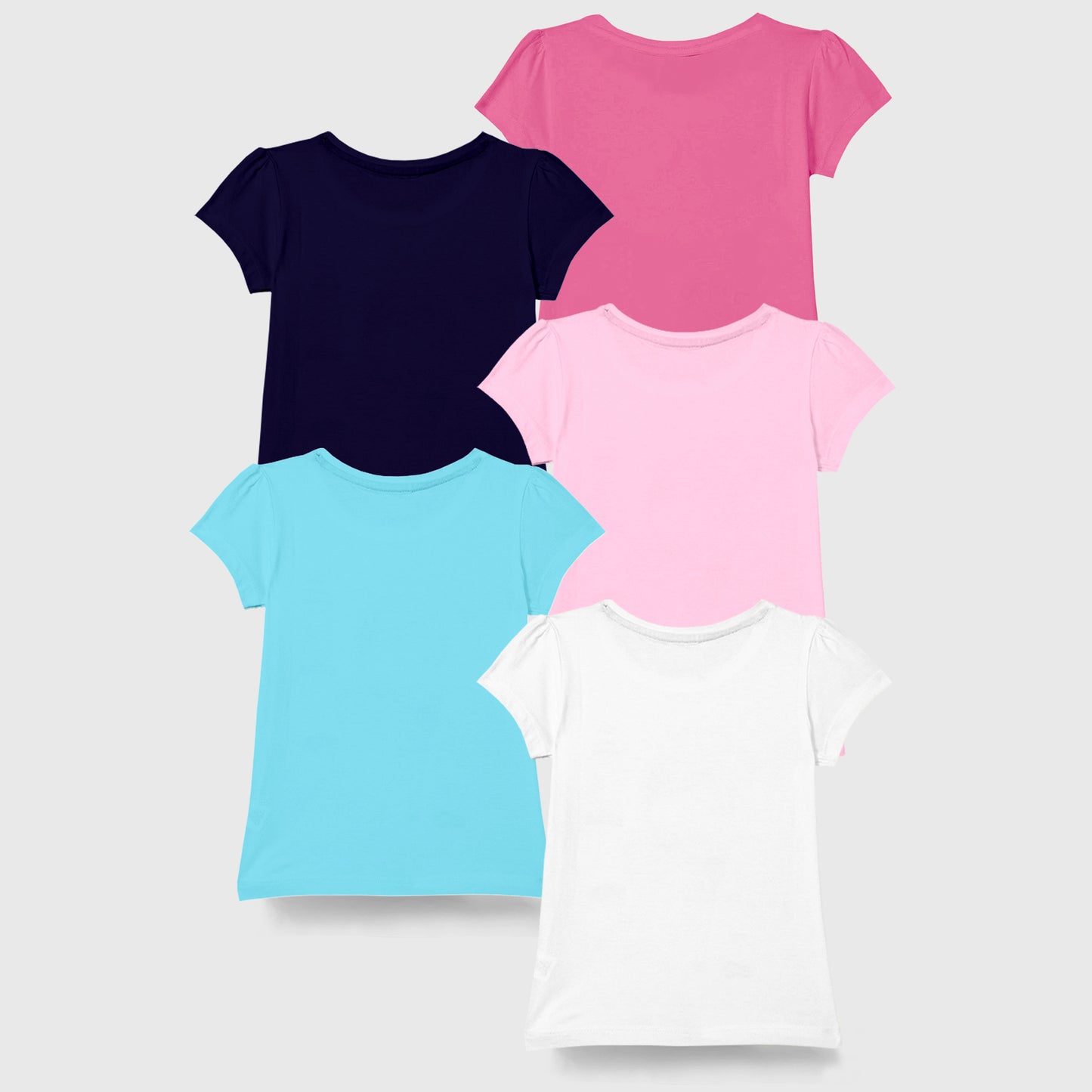KUCHIPOO Girls Half Sleeves T-Shirts