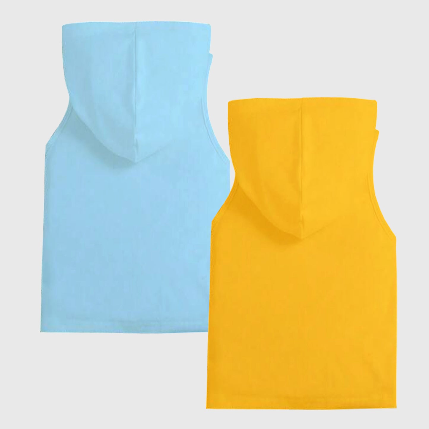KUCHIPOO Boys Sleeveless Hood T-Shirts