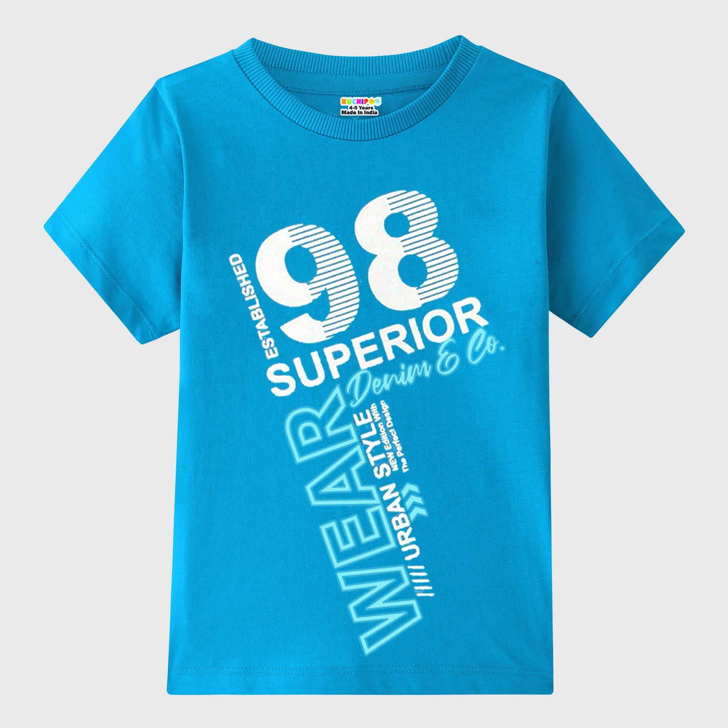 KUCHIPOO Boys Half Sleeves T-Shirts