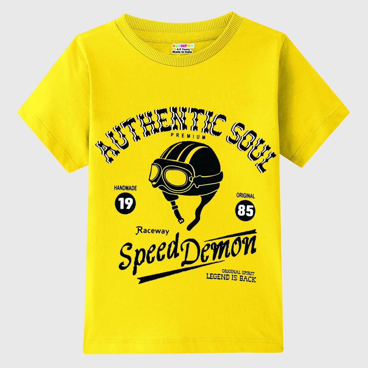 KUCHIPOO Boys Half Sleeves T-Shirts