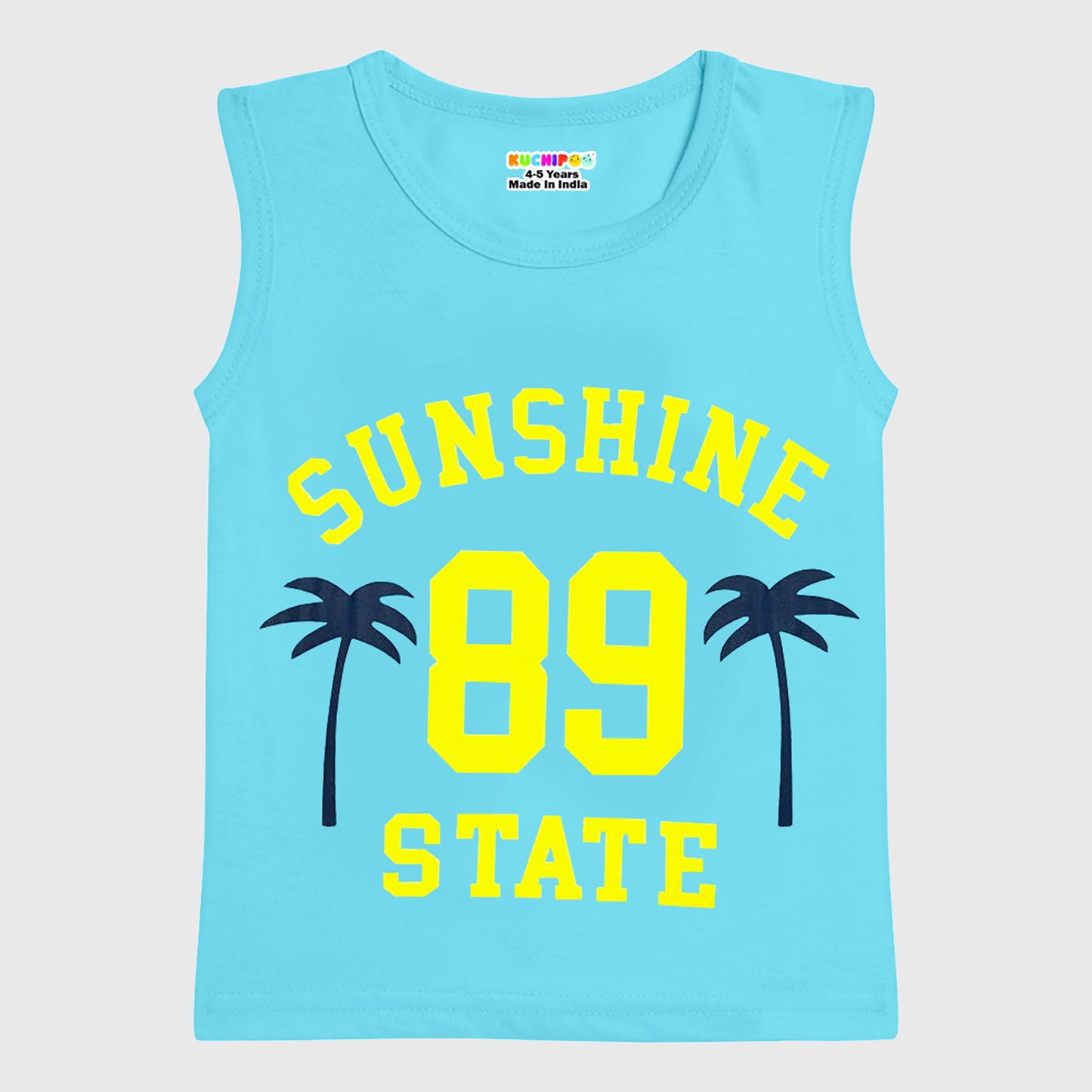 KUCHIPOO Boys Sleeves less T-Shirts