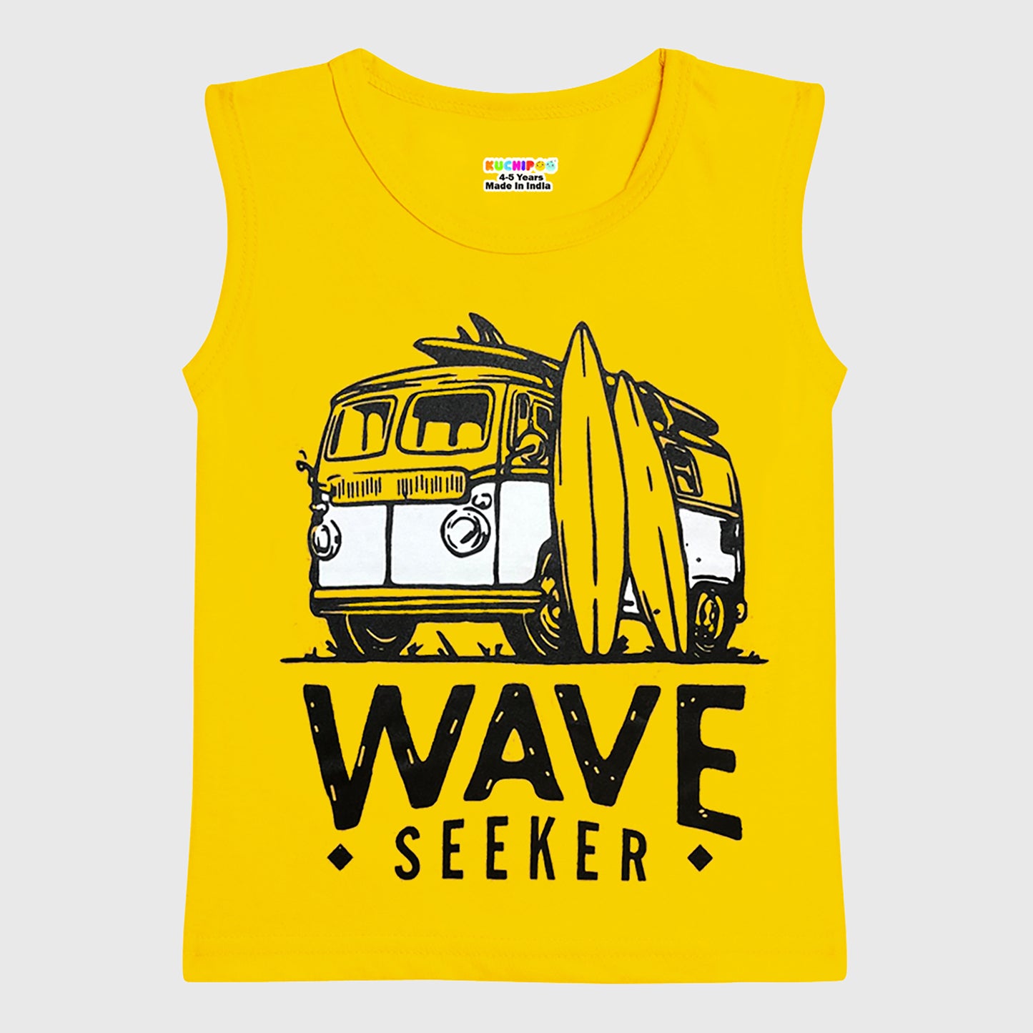 KUCHIPOO Boys Sleeves less T-Shirts