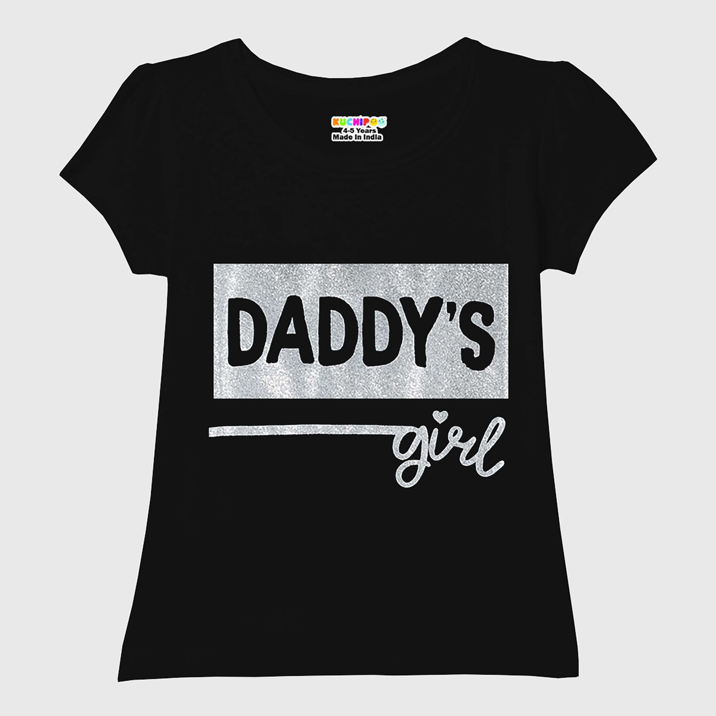 KUCHIPOO Girls Half Sleeves T-Shirts