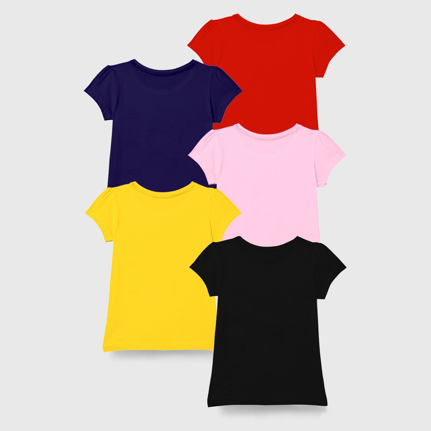 KUCHIPOO Girls Half Sleeves T-Shirts